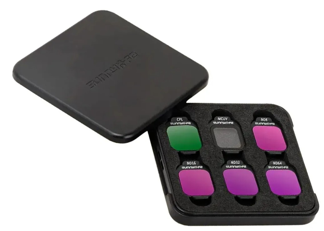 KIT DE FILTROS SUNNYLIFE PARA DJI LITO X1 e DJI FLIP (MCUV + CPL + ND8 + ND16 + ND32 + ND64) - Imagem 2