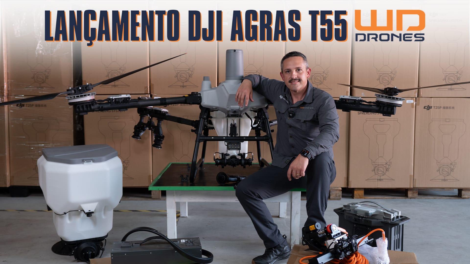 DJI Agras T55 - O Drone Agrícola para todas as lavouras